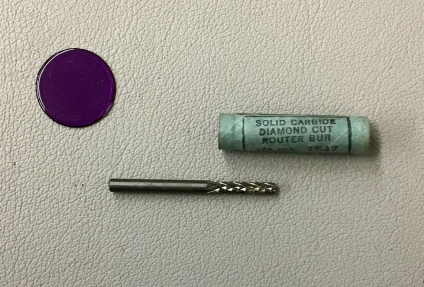 Heller 1/8 Solid Carbide Diamond Cut Router Bur (b303)