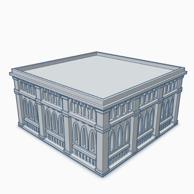 Gothic Building 100- Tabletop Wargame Terrain Battletech