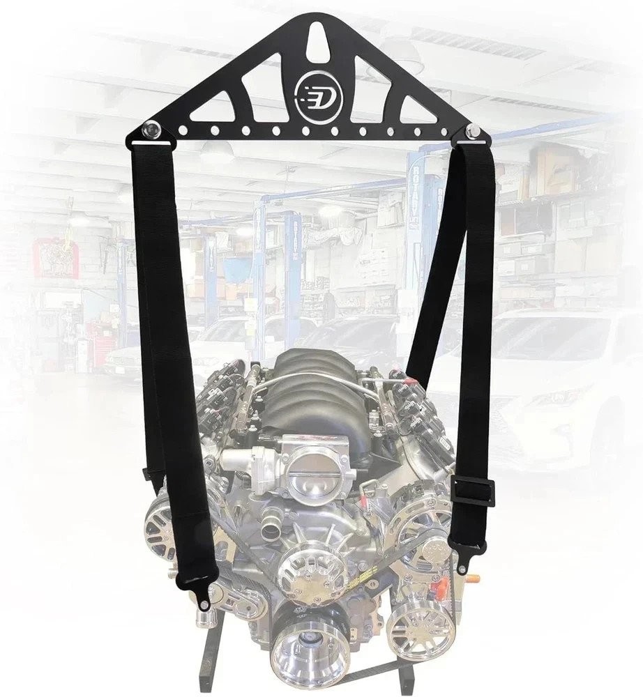 Heavy-Duty Engine Lifting Sling, 2-Point Or 4-Point Adjustable Nylon Straps New