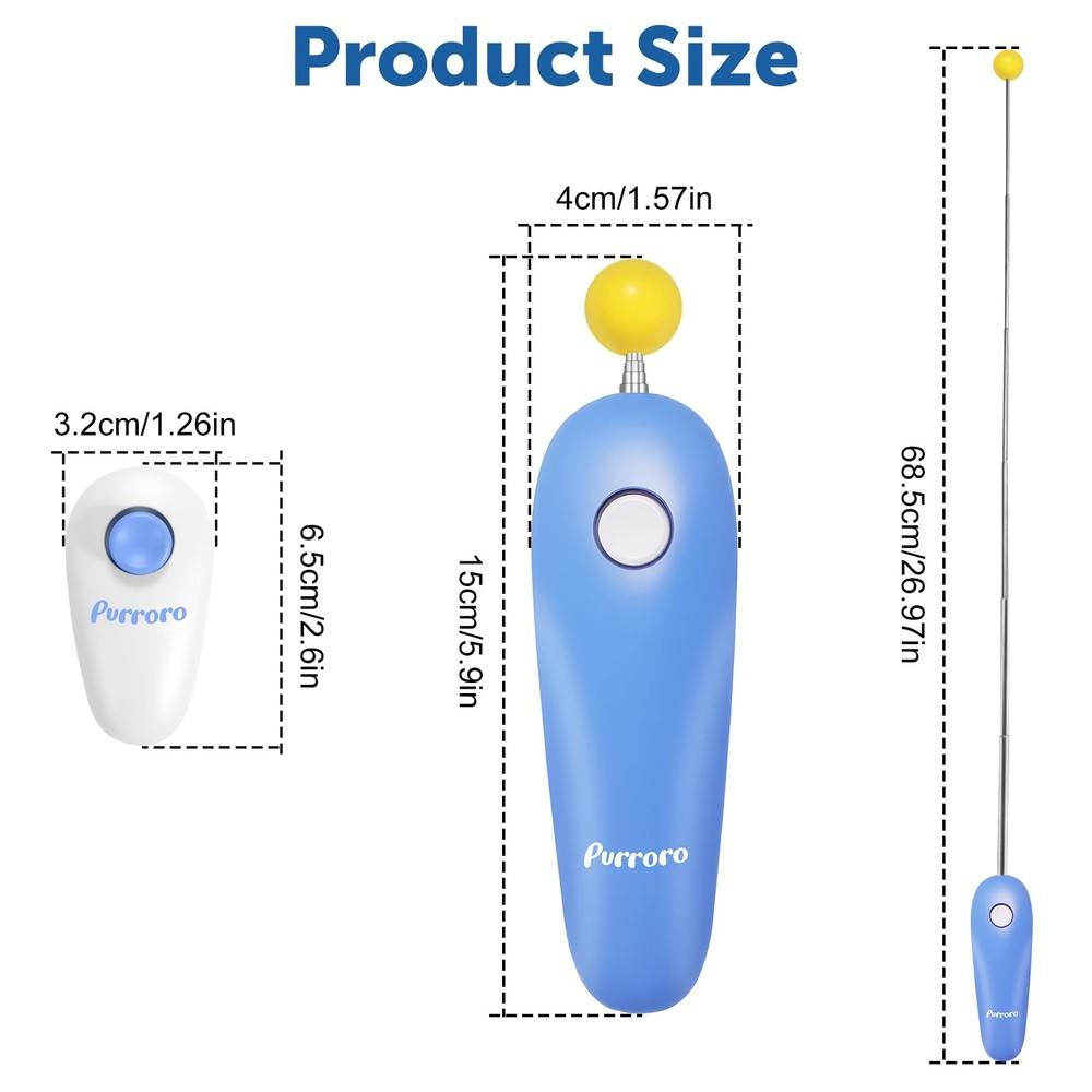 Cat Training Clicker Kit â€“ Includes Finger Clicker and Target Stick â€“ Per...