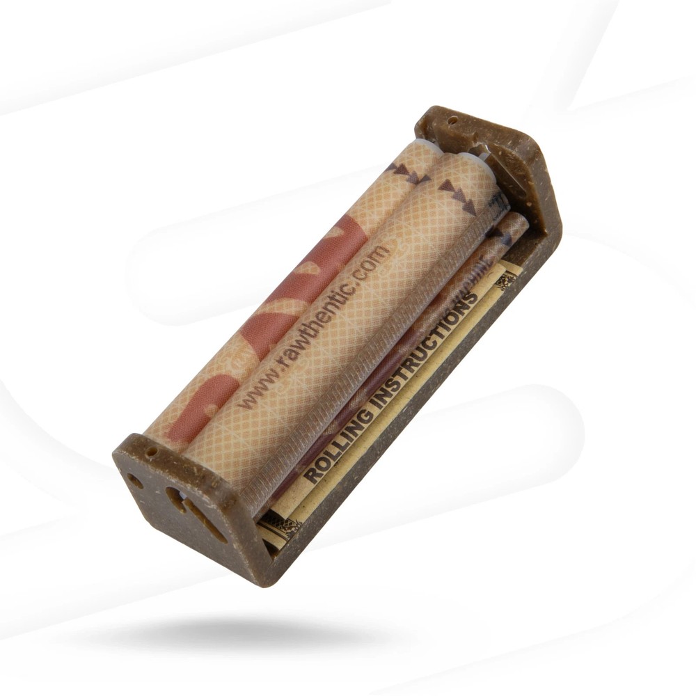 RAW Classic Hemp Plastic Roller | Rolling Machine 79mm | 12 Units