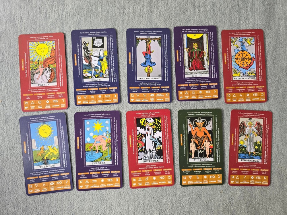 Wyspell Learning Tarot Deck & Guidebook 78 Beginner Spirituality Cards
