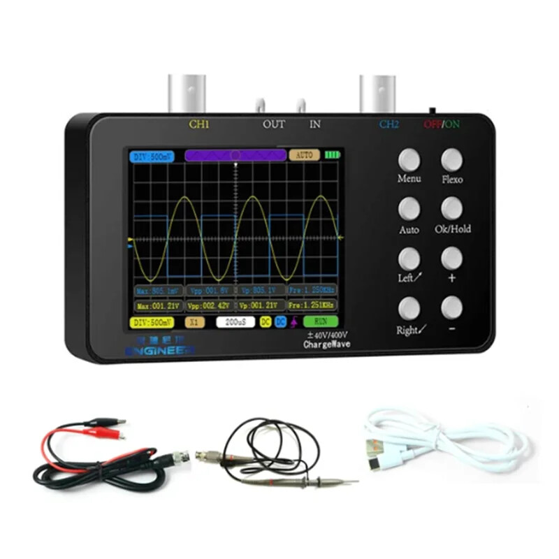 10M Analogue Bandwidth 50M Sampling Rate Dual-channel Digital Oscilloscope
