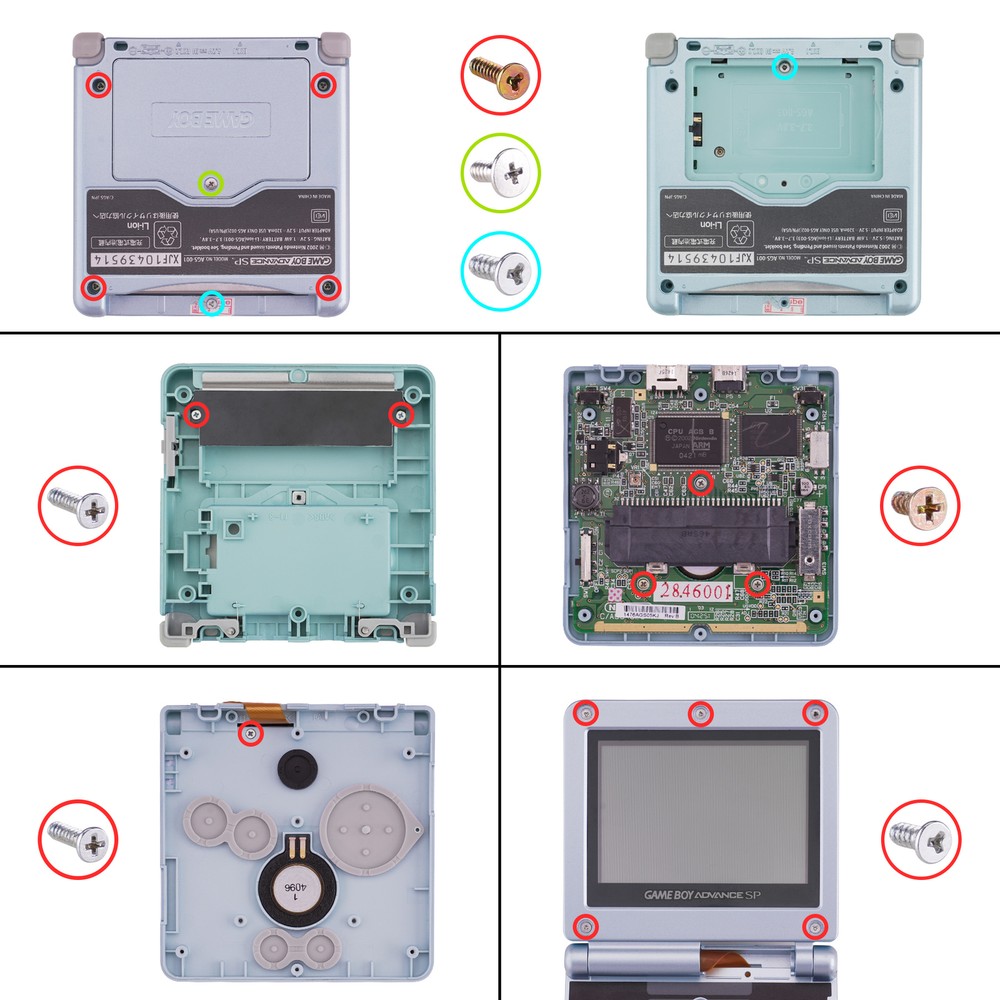 IPS Ready Upgraded Custom Replacement Housing Shell for Gameboy Advance SP GBA