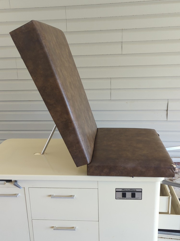 Retro Hamilton Exam Table brown / tan used EUC