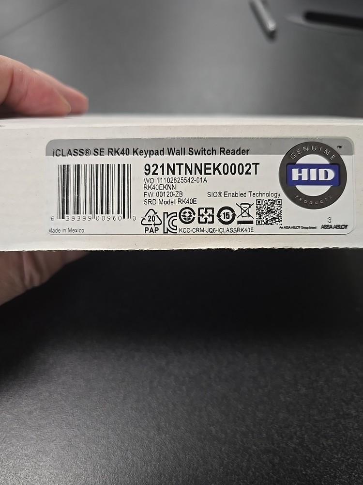 HID 921NTNNEK0002T Access Control Reader (RS1035)