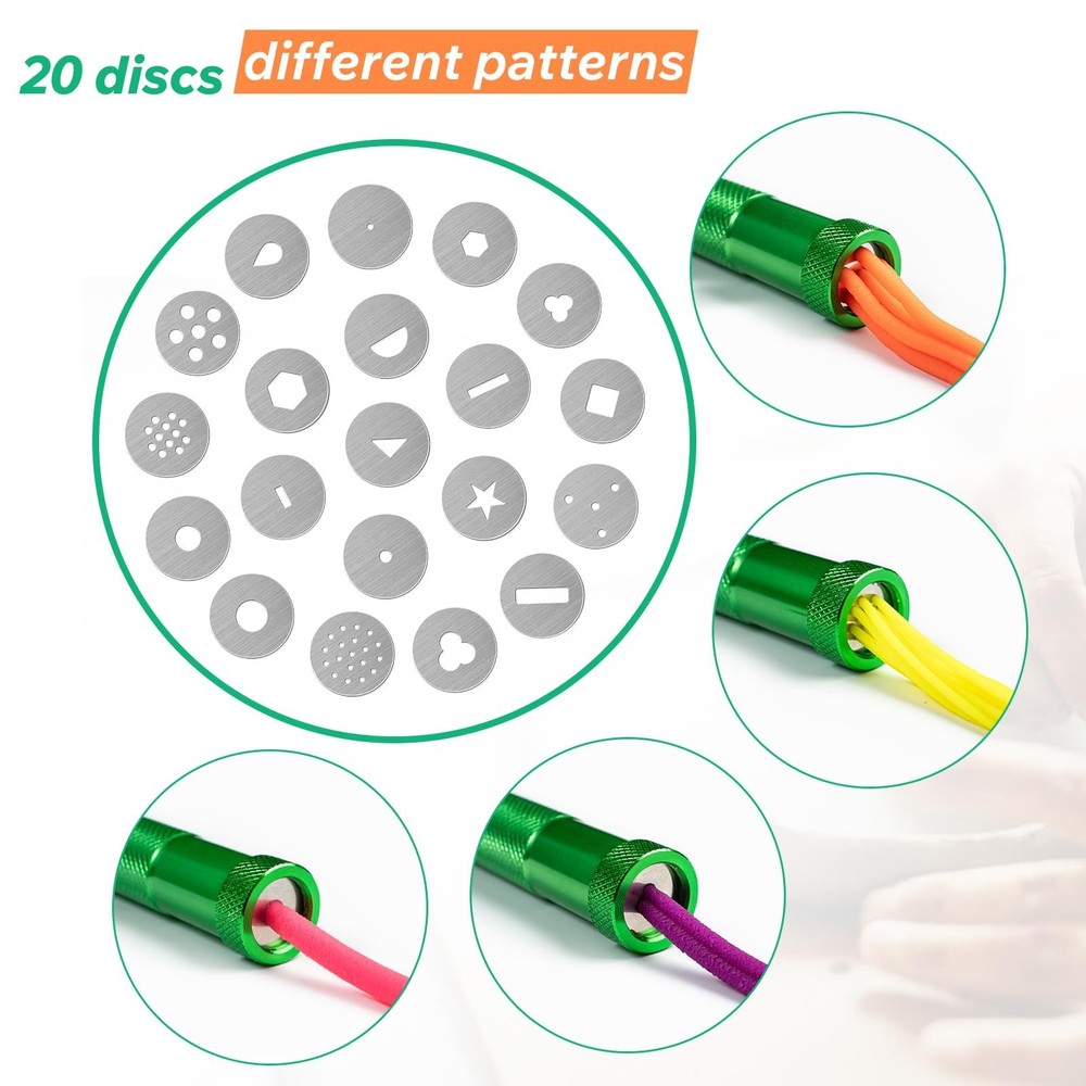Polymer Clay Tools, Clay Extruder, Sugar Paste Extruder, Cake Fondant Tool Se...