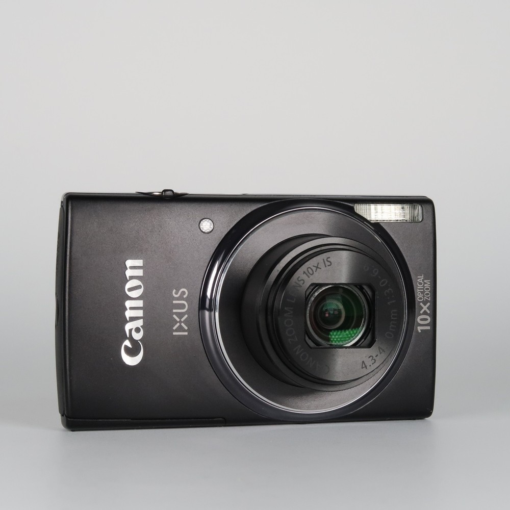 Canon IXUS 155 Black Digital Compact Camera with Refurbished SD Case