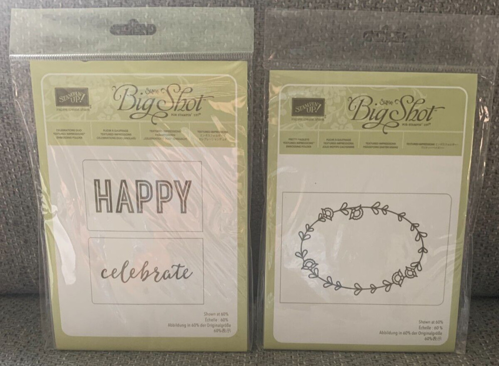 Stampin Up Embossing Folders ** CELEBRATION DUO & PRETTY PAISLEYS **