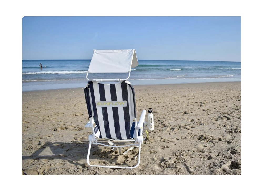 SUNFLOW Shore Thing Premium Beach Chair - Adjustable, Portable, Rust-Resistan...