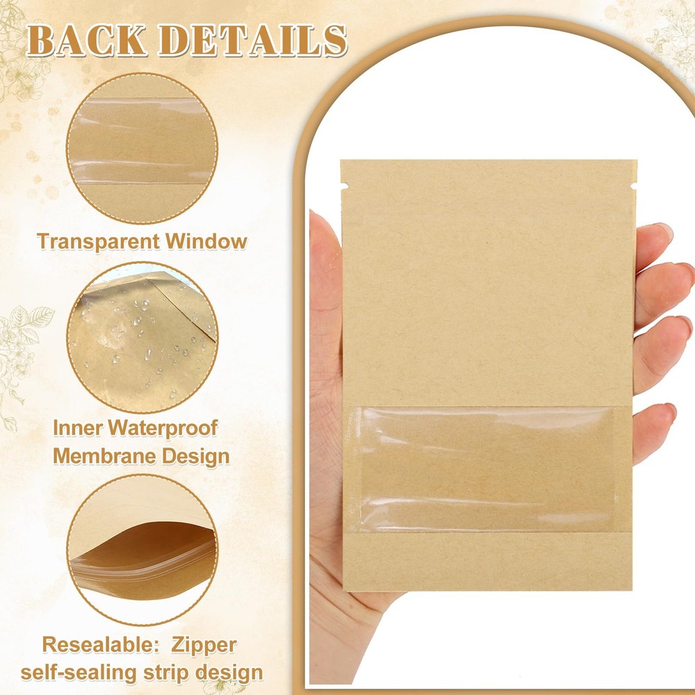 120 Pcs Seed Envelopes Packets Organizer 3.54 X 5.5 Inch Seed Storage Envelop...