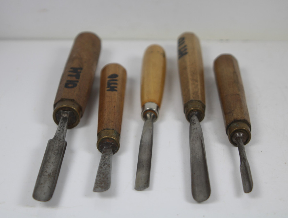 Lot of 5 Assorted Makers & Size Gouges Inv#JK102