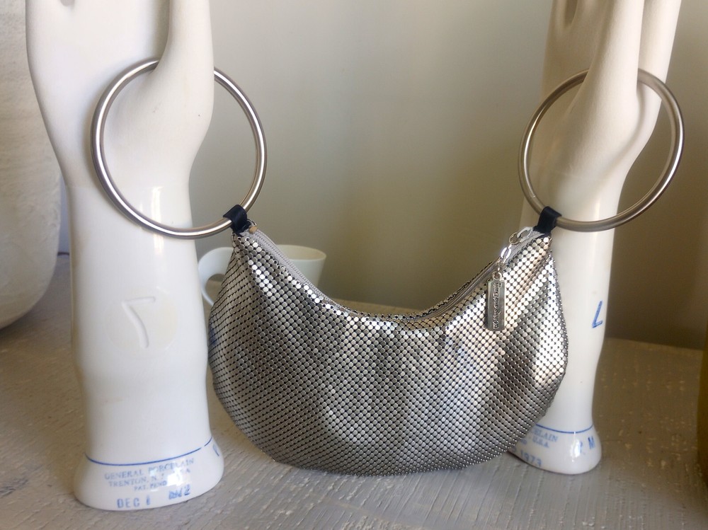 Whiting & Davis Metal Hobo Purse Handbag