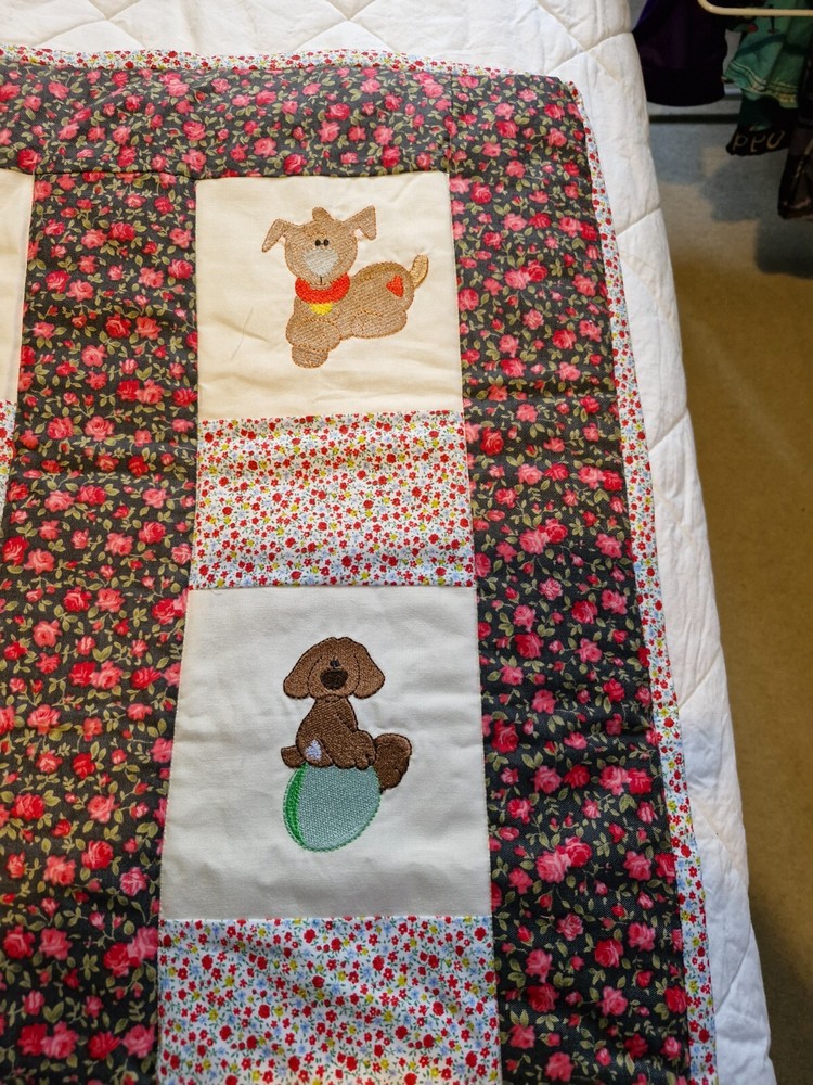 Embroidered blanket with unique design. A real one off purchase.