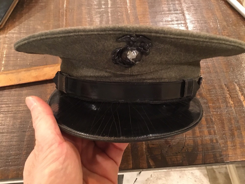 ORIGINAL WWII USMC ENLISTED VISOR CAP