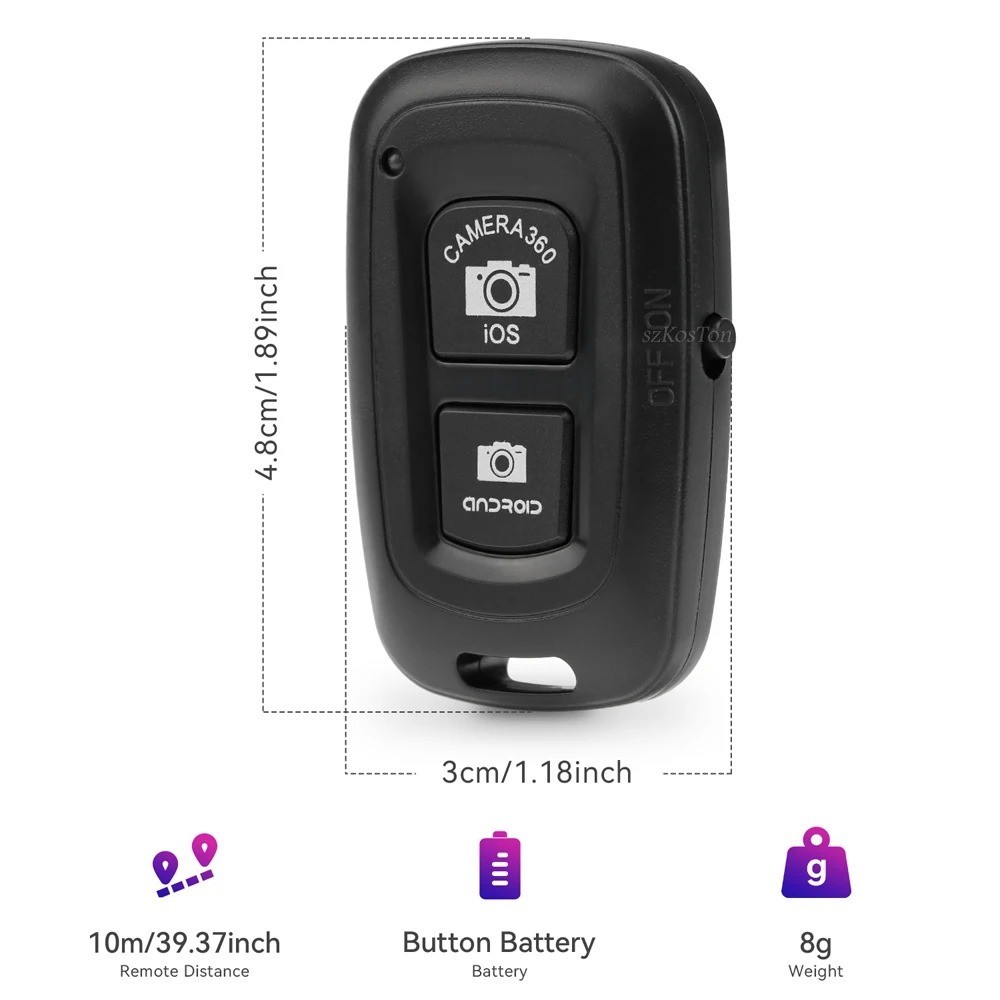 Remote Shutter Release for Phone Wireless Bluetooth-compatible Control