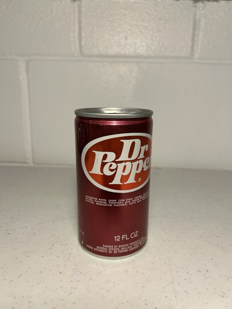 Empty Vintage Dr Pepper Can