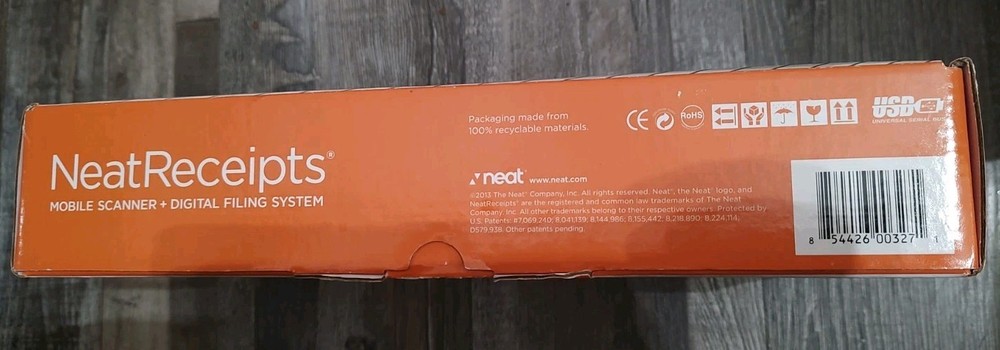 NeatReceipts Mobile Document Scanner Digital Filing System USB PC/Mac Missing CD