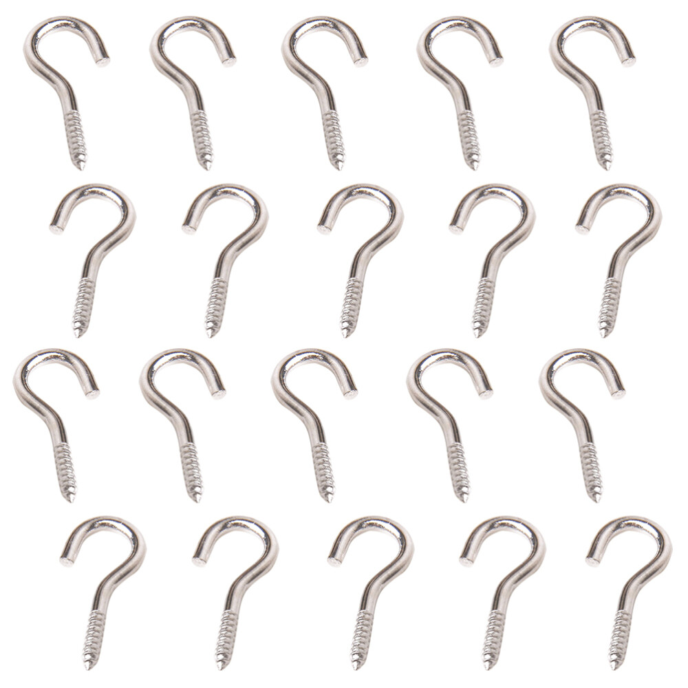 100pc Ceiling Hooks Heavy Duty Cup Hook Holder Screws Hook