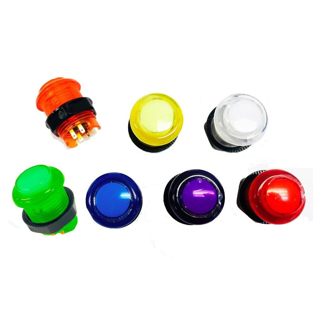 One Piece Design 28mm LED 12V Illuminated Buttons Switch