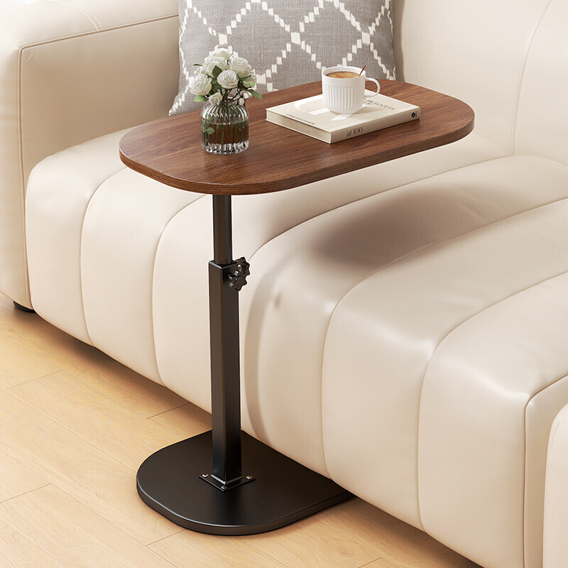 C-shaped Side Table Sofa Table for Living Room+Study Height Adjustable SideTable