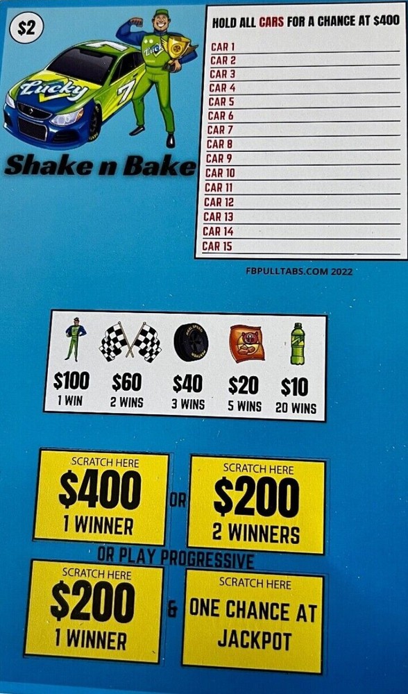 🥳 Pull Tabs Tickets Game🥳 Shake & Bake