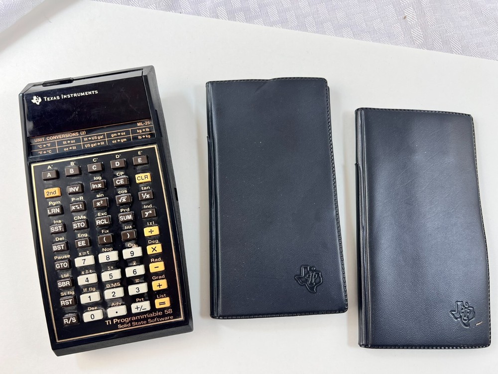 Texas Instruments Programmable 58 Calculator Master Library & Marine Navigation