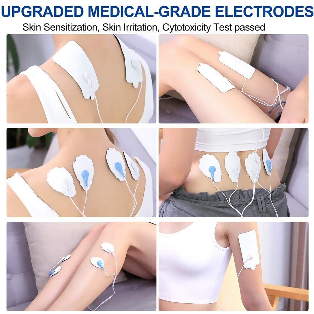 20PCS Snap On Replacement Pads For Pulse Massager & Electrode Tens Unit US
