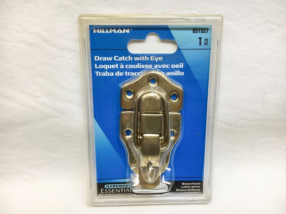 Lockable Draw Catch Brass Finish Hillman 851527