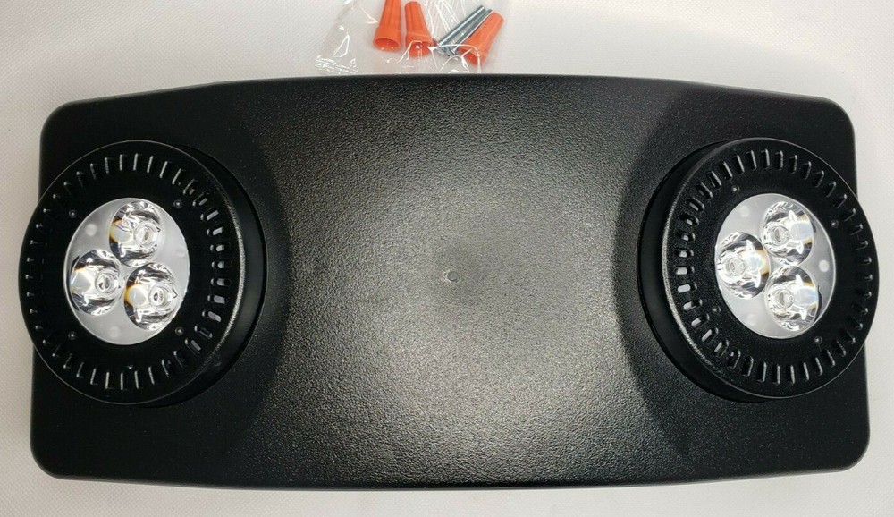 Exitronix NFT-HO-B-G2 High Output LED Emergency Light, Battery Backup, Black,NEW