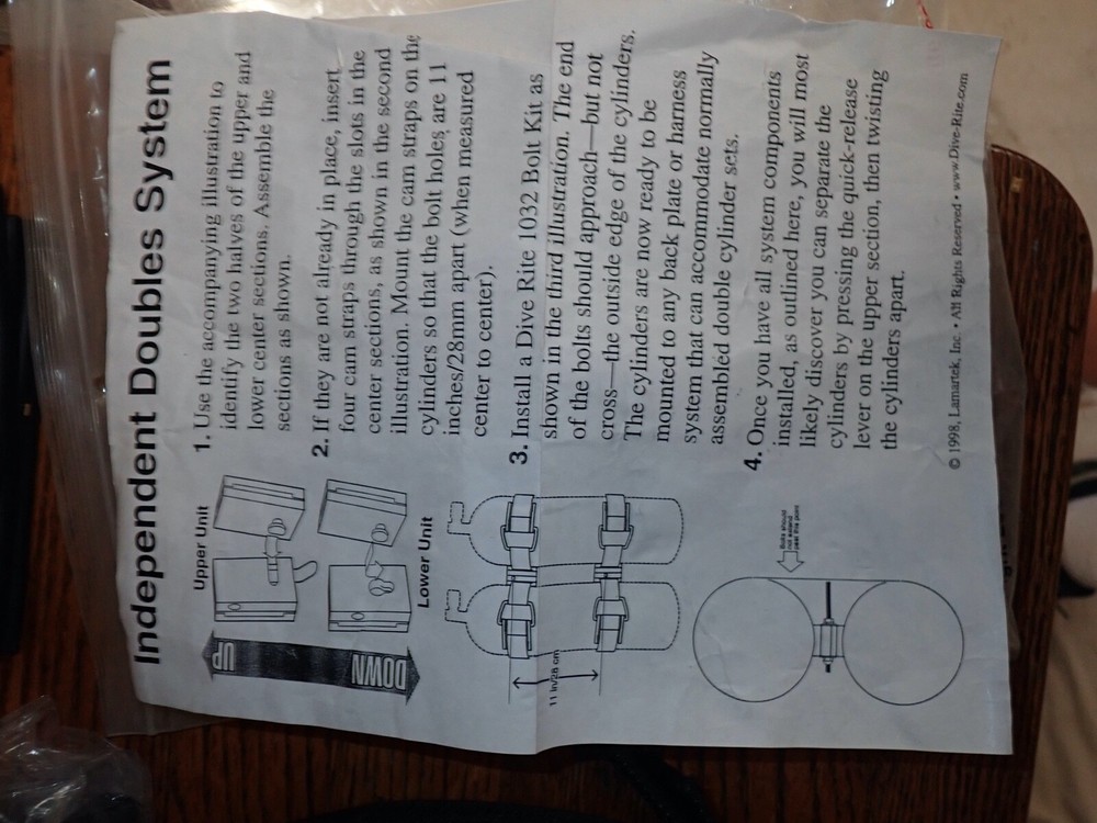 Dive Rite Q Clip Double System GM2762 New