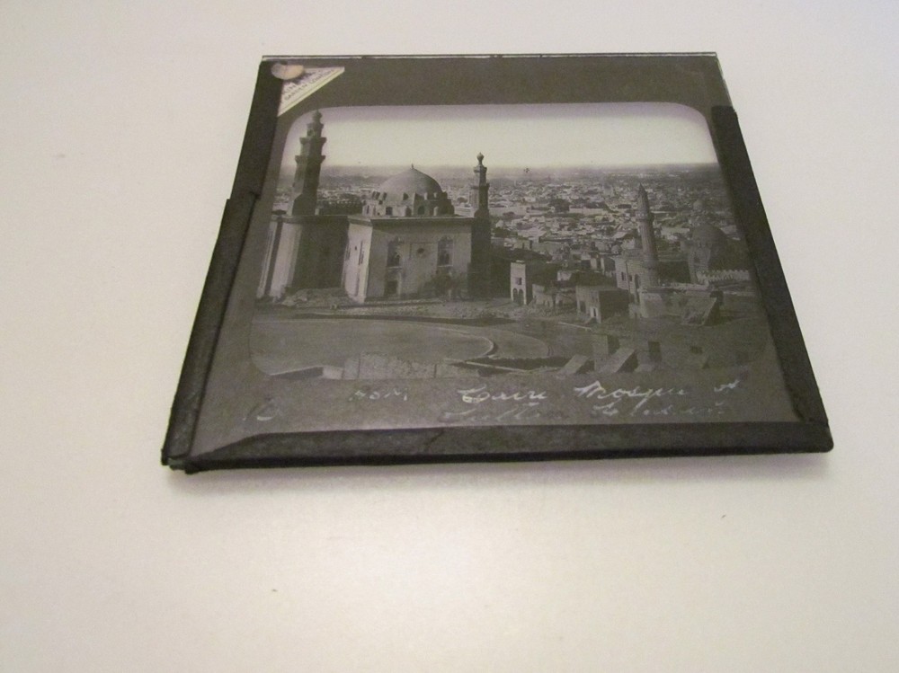 Glass Magic Lantern Slide THE MOSQUE AT CAIRO C1900 EGYPT