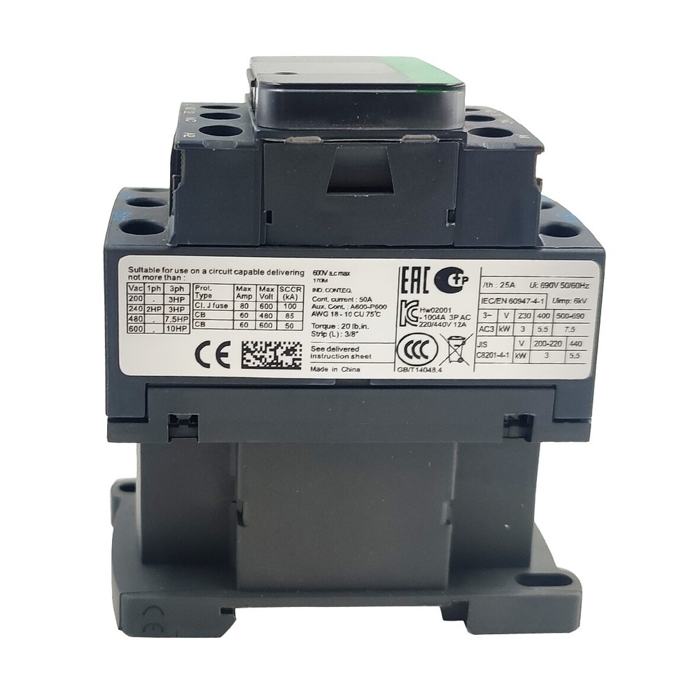 4PCS TeSys Deca LC1D12U7 Contactor 240V coil replace Schneider LC1D12U7 AC 12A