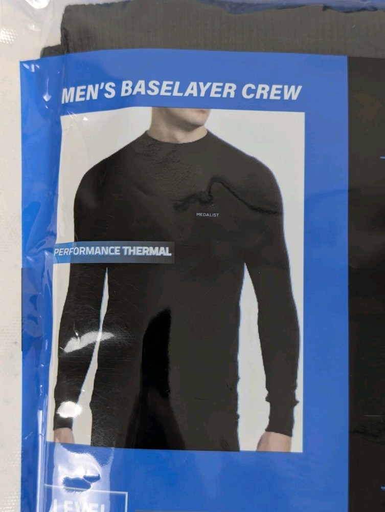 Medalist Performance Thermal Base Layer Crew Long Sleeve Men's Large Level 1