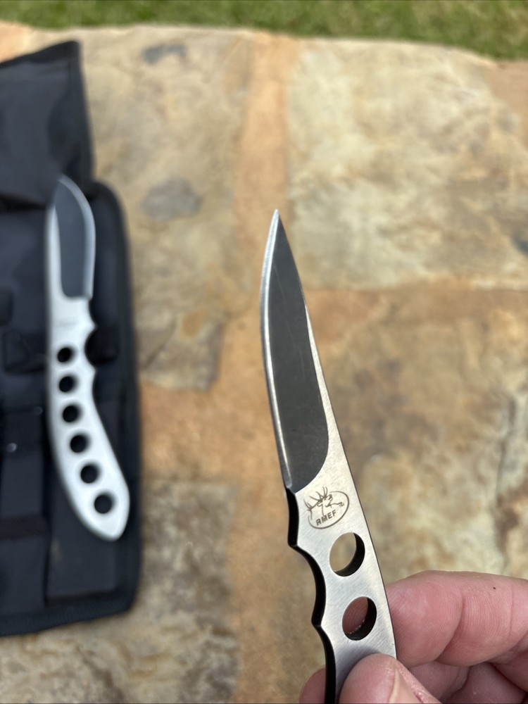 RMEF 3-Piece Game Processing Knife Set Boning Caping Gut Hook w/Case