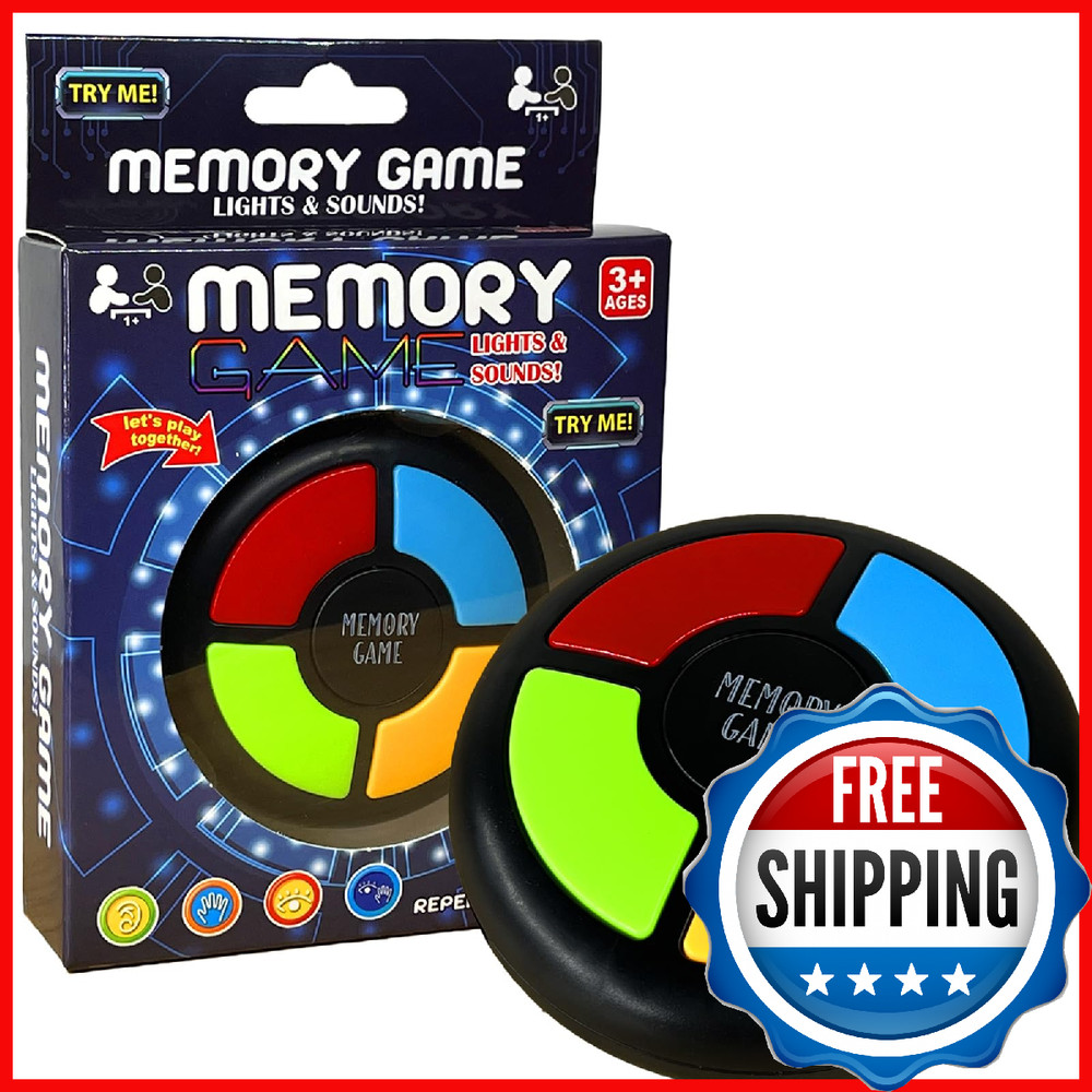 tingbowie Memory Game Handheld Electronic Toy - Lights & Sounds