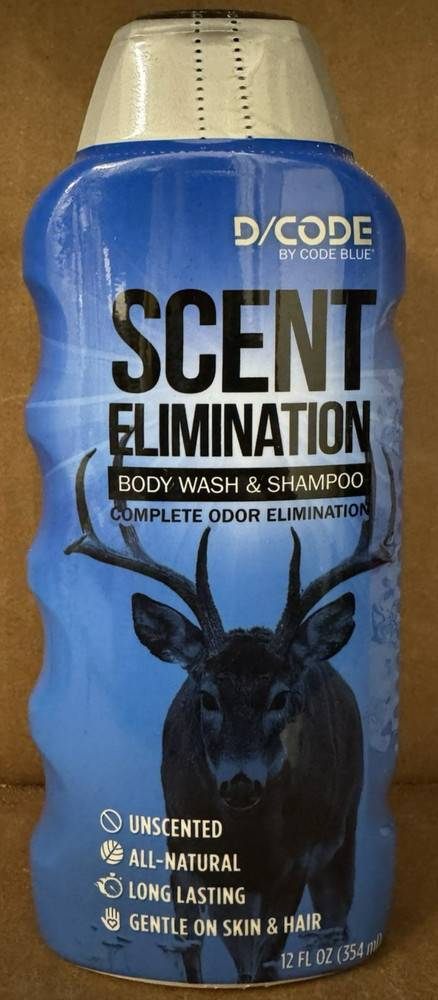 D/Code Scent Elimination Body Wash & Shampoo/ Complete Odor Eliminator/12-ounces