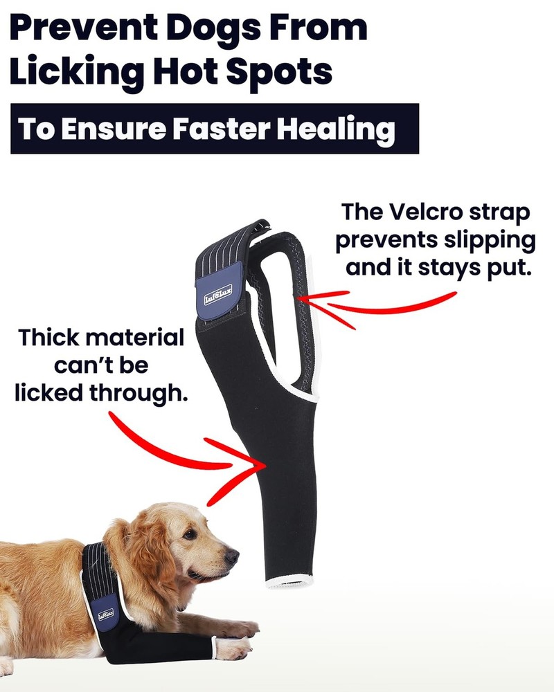 Dog Front Leg Sleeve, XLarge, Comfortable, Breathable Material, Adjustable El...