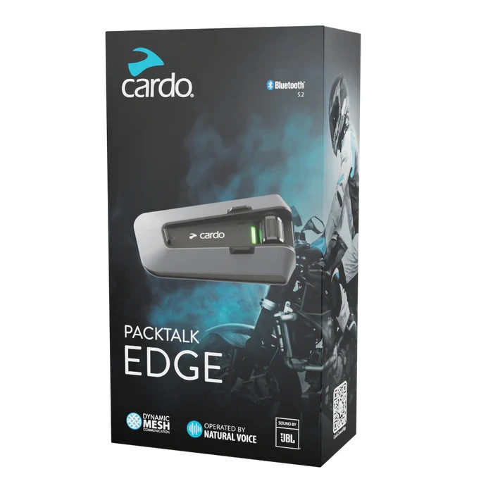 Cardo Packtalk Edge Bluetooth Motorcycle Helmet Intercom System PT200001