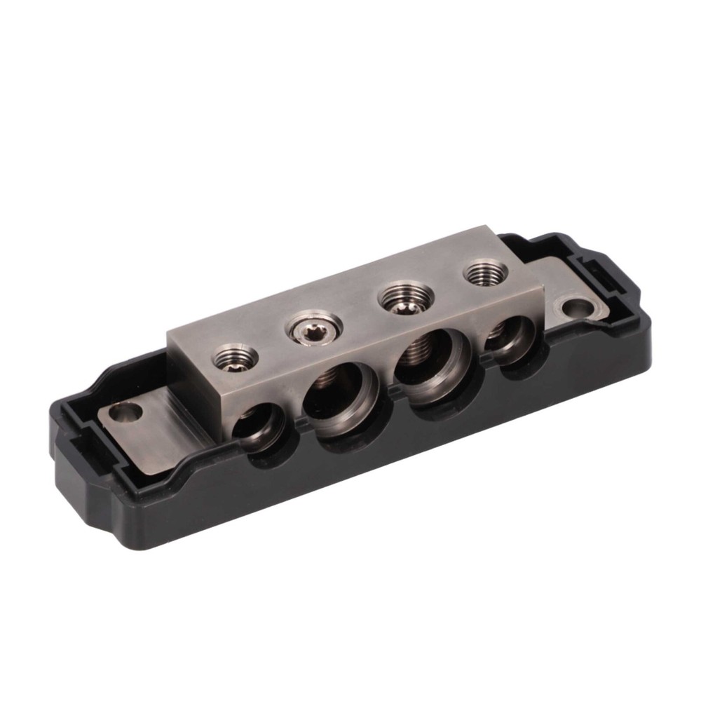 T-Spec VDGB4 Bolt Down Ground Block Solid Brass (2) 0/4 (2) 4/8 outputs