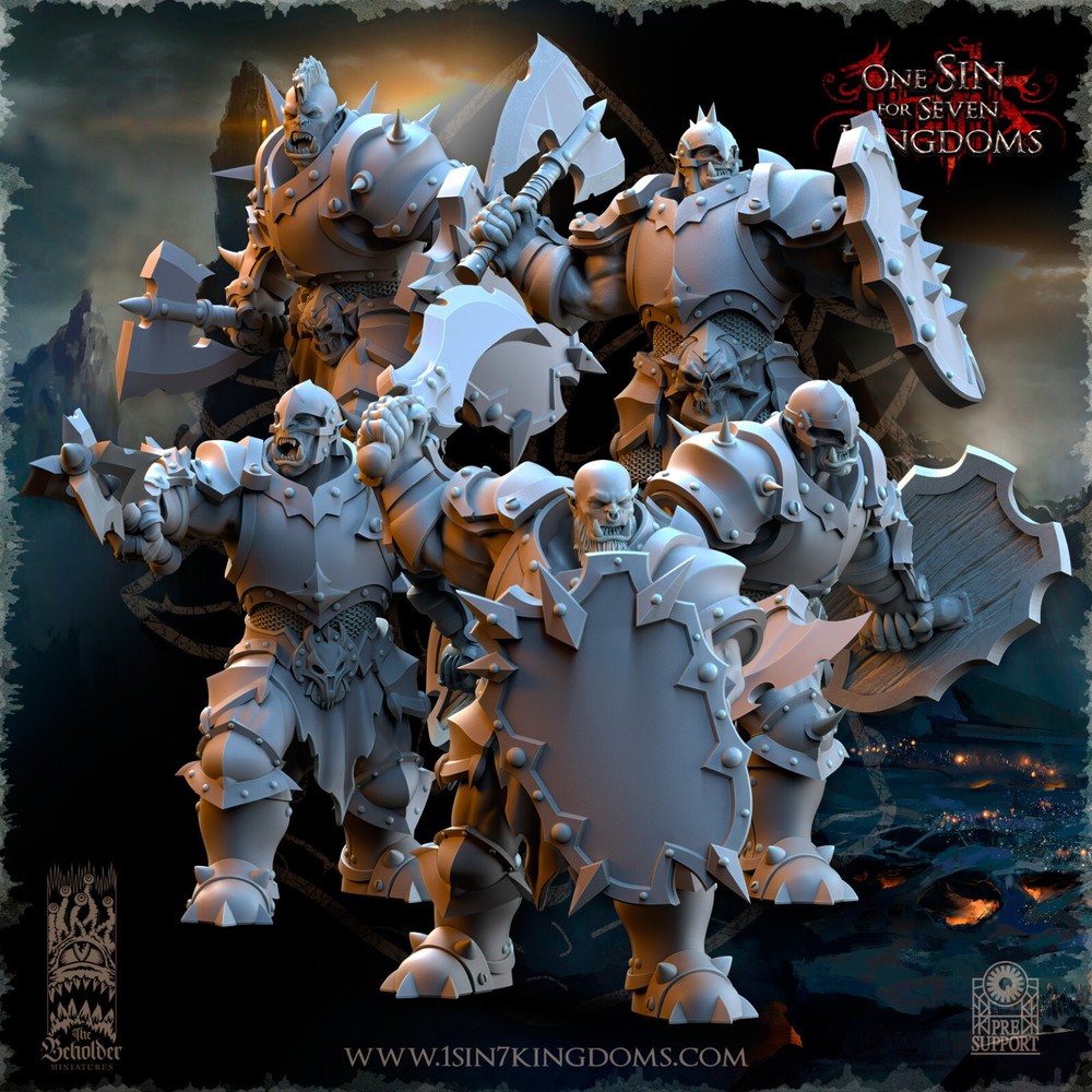 Nestah Orcs Hand Weapons | The Beholder Miniatures |
