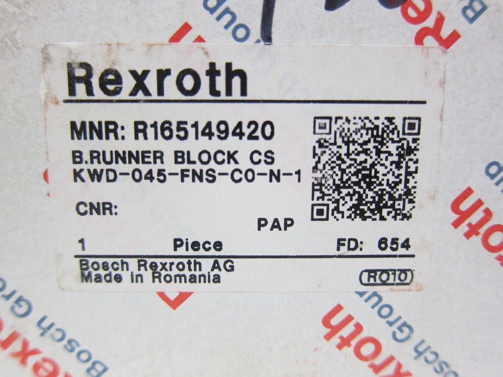 New Rexroth R165149420 Ball Rail Runner Block