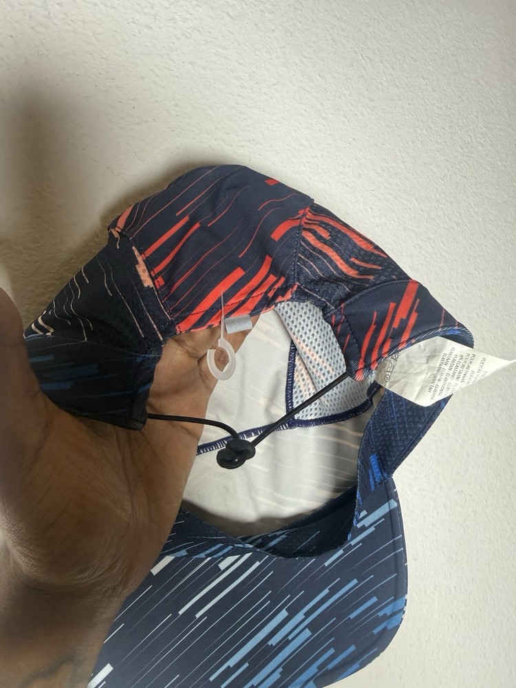 Buff Pro Run Cap Blue Multi UPF 50+ Reflective One Size Adjustable Buff Hat