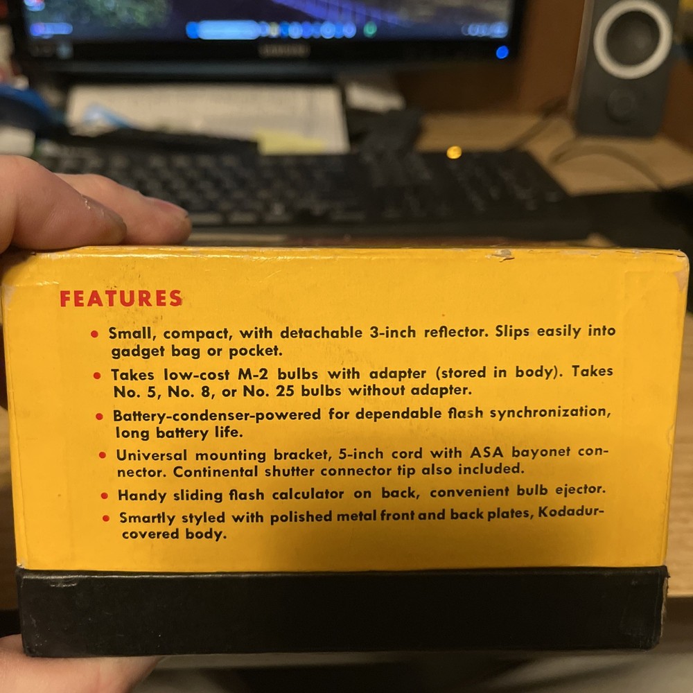 Kodak Photo Flasher & Kodolite Flash Holder Untested