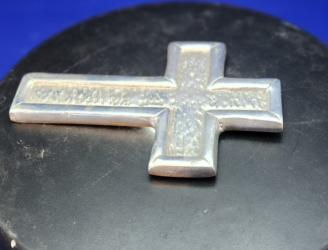 Gretchen Collection Hanging 6.25" Metal Cross