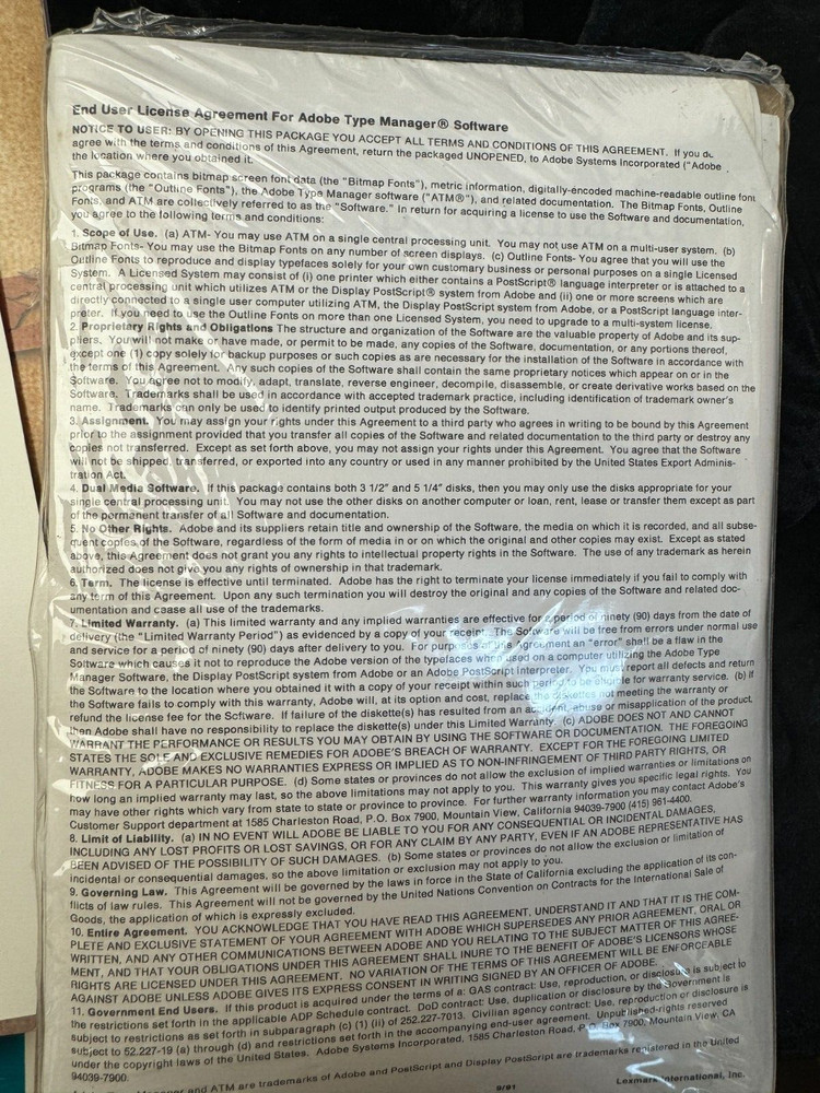 Adobe Pagemaker 6.0 Upgrade Software Bundle 3.5 & CD Media Type on Call