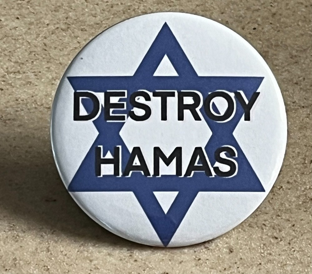 Destroy Hamas Magnet 2 1/4 inch