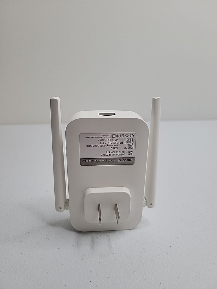 WiFi Range Extender - Macard N300 White High Performance 300Mbps Wireless