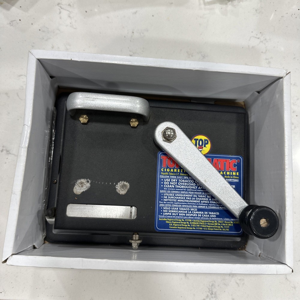 TOP O MATIC CIGARETTE ROLLING MACHINE KING SIZE & 100MM ^