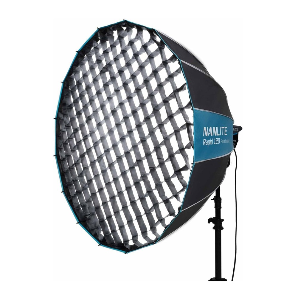 Nanlite Rapid 120 Parabolic Softbox Grid Bowens Mount 47in